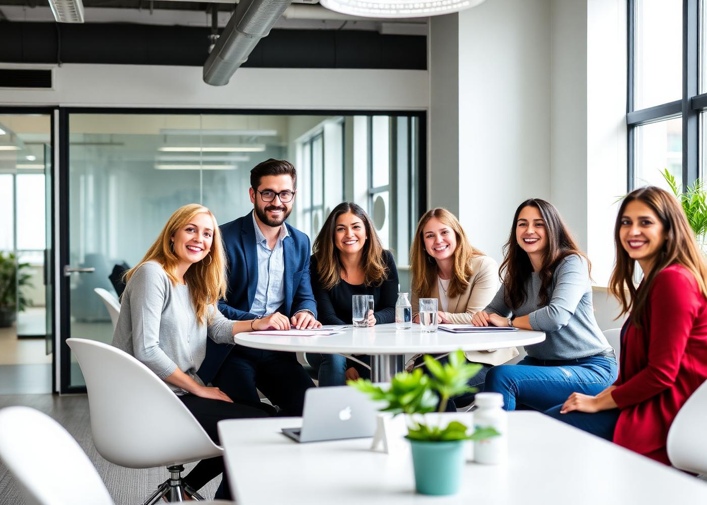 The Pheonix Pathway recruitment team in a meeting